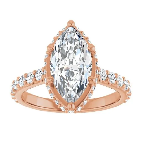 Hidden Halo-Style Engagement Ring Image 3 Clater Jewelers Louisville, KY