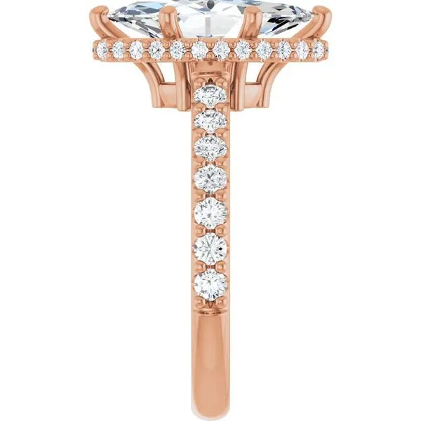 Hidden Halo-Style Engagement Ring Image 4 Vulcan's Forge LLC KANSAS CITY, MO