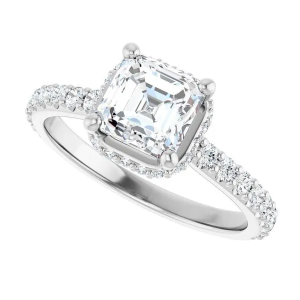 Hidden Halo-Style Engagement Ring Image 5 Redlands Jewelers Redlands, CA