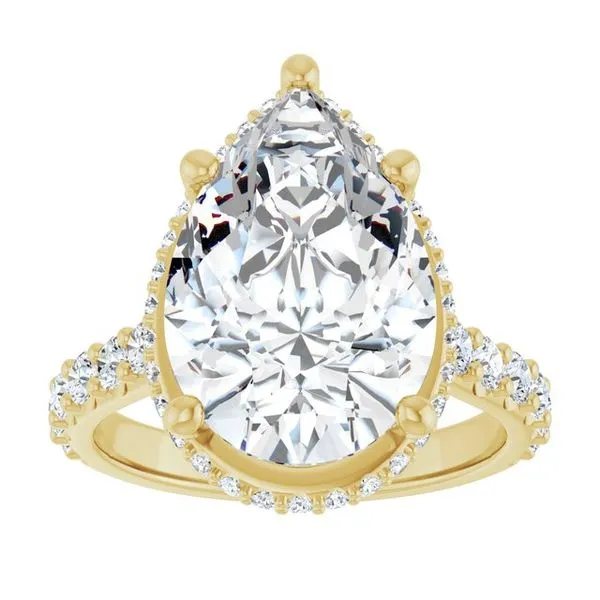 Hidden Halo-Style Engagement Ring Image 3 Don's Jewelry & Design Washington, IA