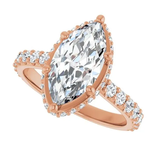 Hidden Halo-Style Engagement Ring Image 5 Don's Jewelry & Design Washington, IA