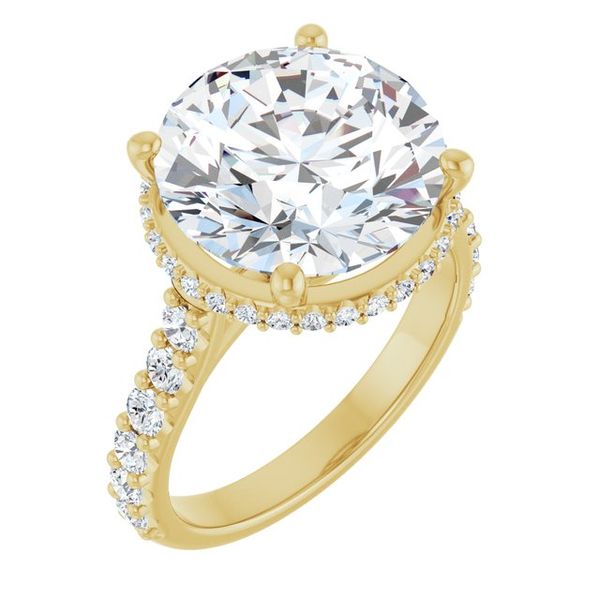 Hidden Halo-Style Engagement Ring
