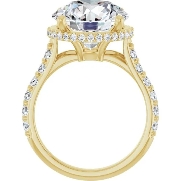Hidden Halo-Style Engagement Ring Image 2 Hudson Valley Goldsmith New Paltz, NY