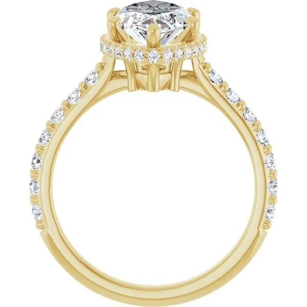 Hidden Halo-Style Engagement Ring Image 2 Raleigh Diamond Fine Jewelry Raleigh, NC