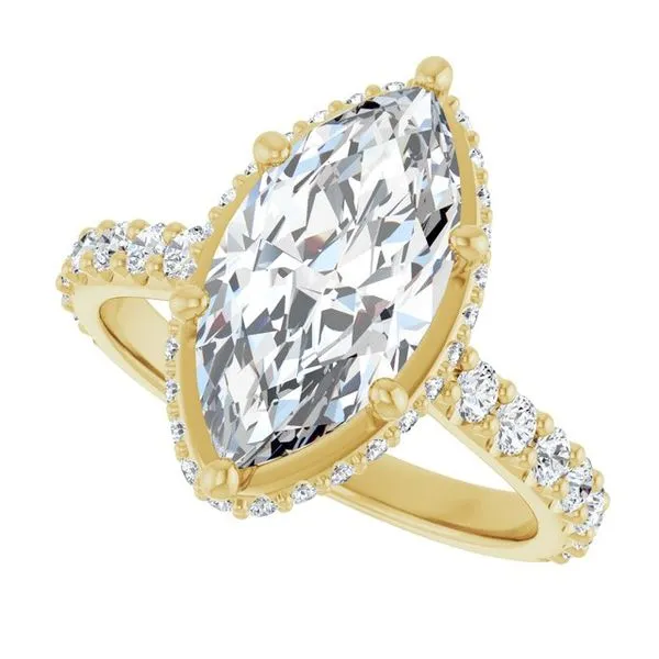 Hidden Halo-Style Engagement Ring Image 5 Stuart Benjamin & Co. Jewelry Designs San Diego, CA