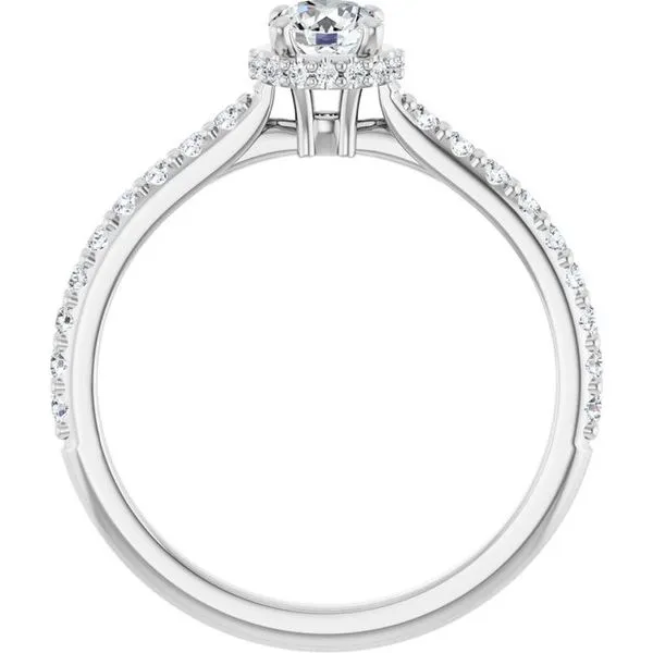 Hidden Halo-Style Engagement Ring Image 2 Austin's Fine Diamonds & Jewelry Lyndhurst, NJ