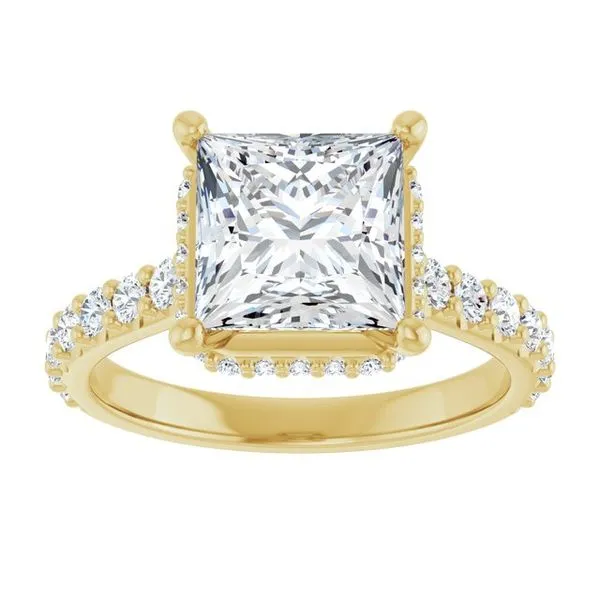 Hidden Halo-Style Engagement Ring Image 3 JF Jones Jewelers Rochester, NY