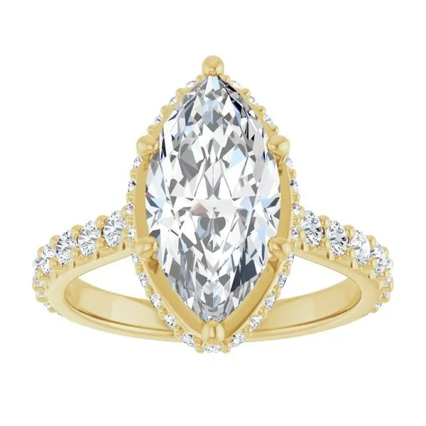 Hidden Halo-Style Engagement Ring Image 3 The Diamond Ring Co San Jose, CA