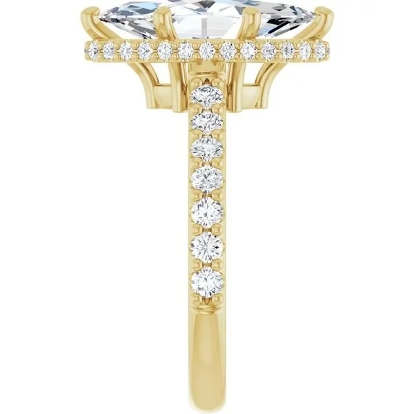 Hidden Halo-Style Engagement Ring Image 4 The Diamond Ring Co San Jose, CA