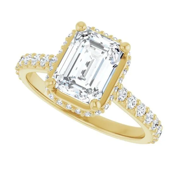 Hidden Halo-Style Engagement Ring Image 5 Don's Jewelry & Design Washington, IA