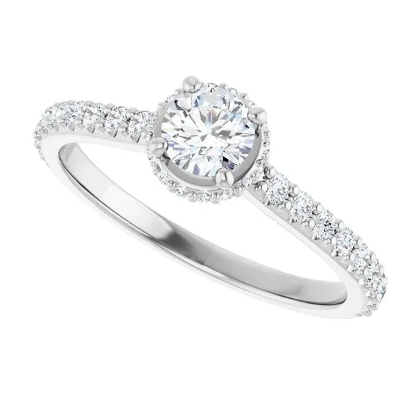 Hidden Halo-Style Engagement Ring Image 5 JF Jones Jewelers Rochester, NY