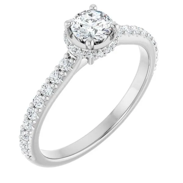 Hidden Halo-Style Engagement Ring Mark Jewellers La Crosse, WI