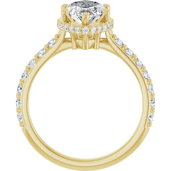 Hidden Halo-Style Engagement Ring Image 2 Hudson Valley Goldsmith New Paltz, NY