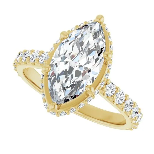 Hidden Halo-Style Engagement Ring Image 5 JF Jones Jewelers Rochester, NY