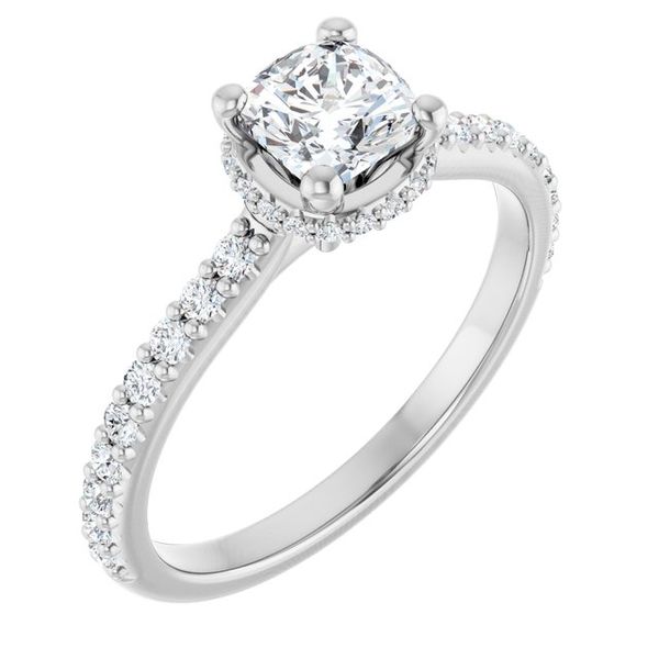Hidden Halo-Style Engagement Ring