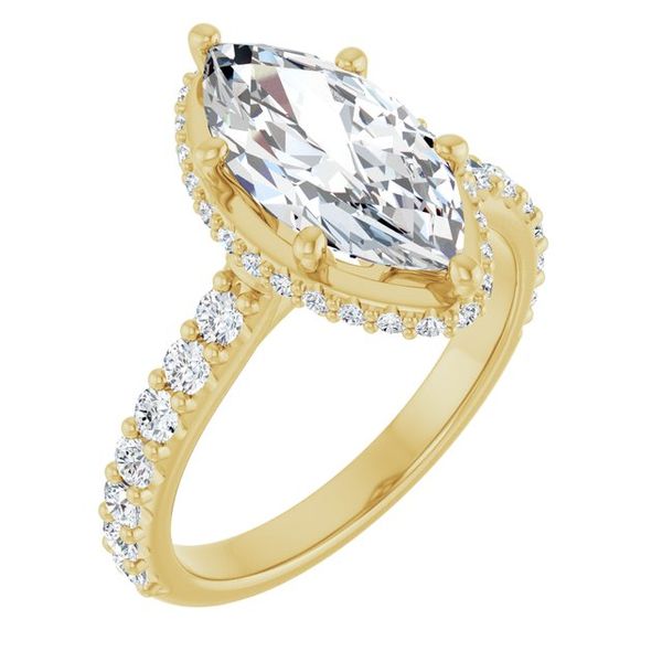 Hidden Halo-Style Engagement Ring