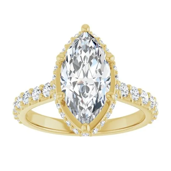 Hidden Halo-Style Engagement Ring Image 3 Michael Szwed Jewelers Longmeadow, MA