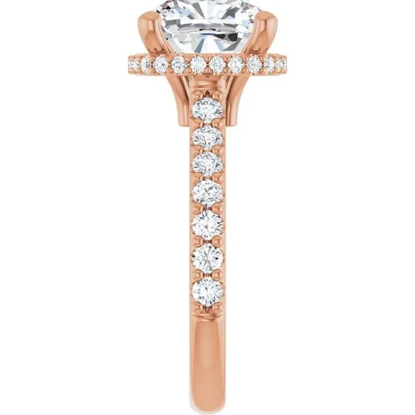 Hidden Halo-Style Engagement Ring Image 4 Ask Design Jewelers Olean, NY