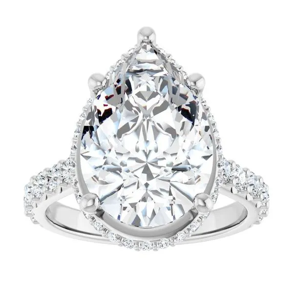 Hidden Halo-Style Engagement Ring Image 3 J. West Jewelers Round Rock, TX