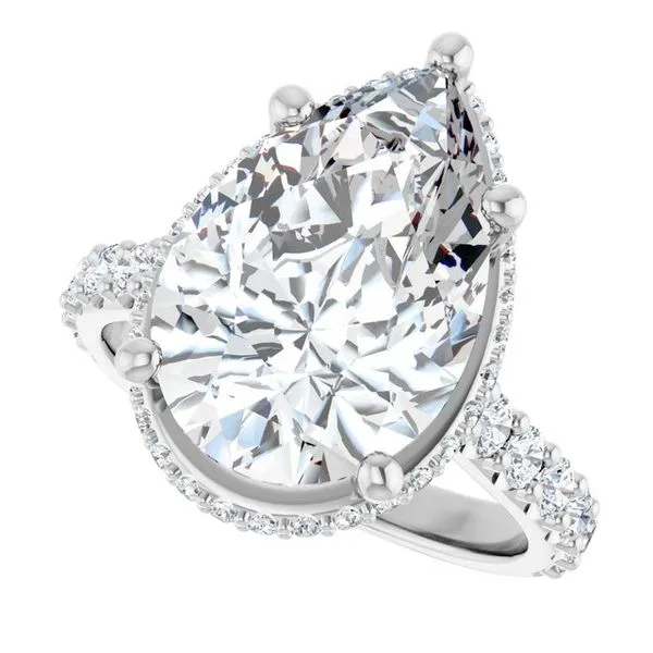 Hidden Halo-Style Engagement Ring Image 5 Vulcan's Forge LLC KANSAS CITY, MO