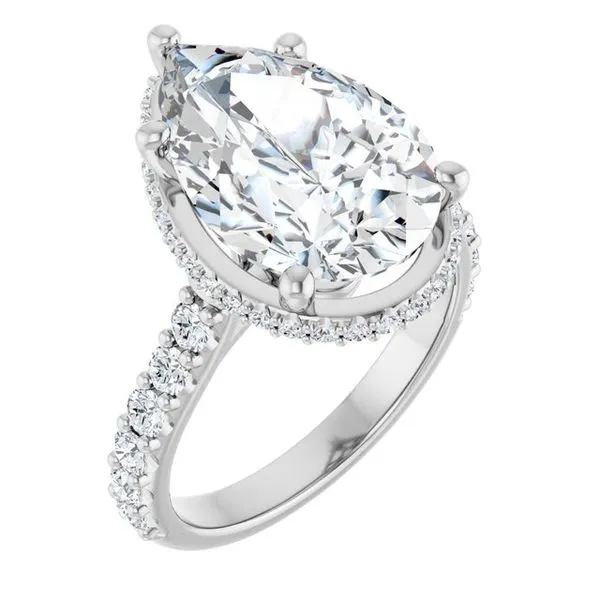 Hidden Halo-Style Engagement Ring JF Jones Jewelers Rochester, NY