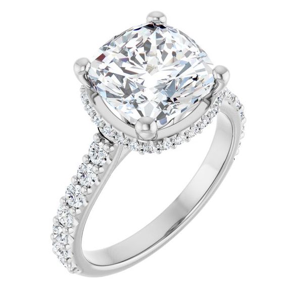 Hidden Halo-Style Engagement Ring