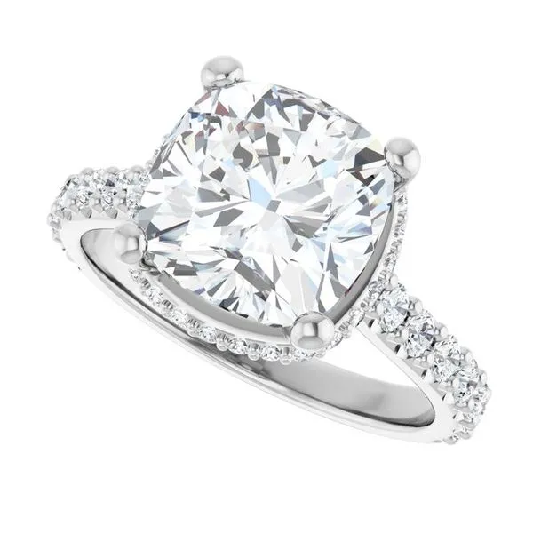 Hidden Halo-Style Engagement Ring Image 5 J. Thomas Jewelers Rochester Hills, MI