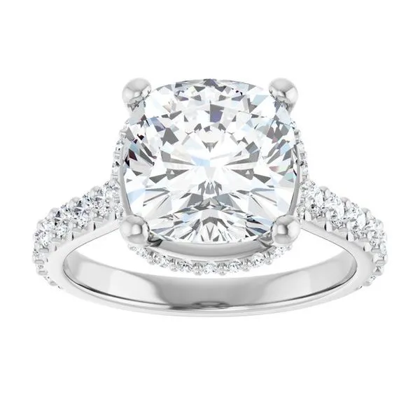Hidden Halo-Style Engagement Ring Image 3 Shipley's Fine Jewelry Hampstead, MD