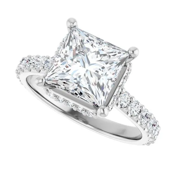 Hidden Halo-Style Engagement Ring Image 5 Futer Bros Jewelers York, PA