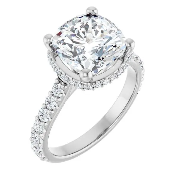 Hidden Halo-Style Engagement Ring House of Silva Wooster, OH