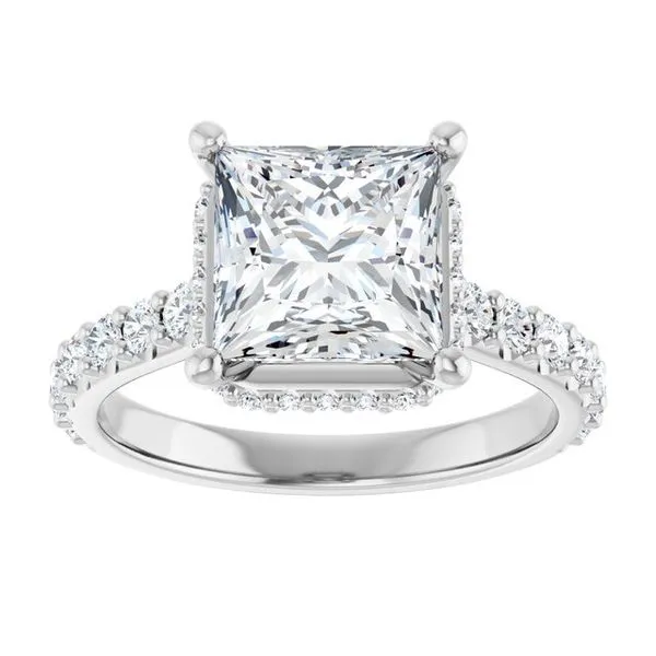 Hidden Halo-Style Engagement Ring Image 3 Redlands Jewelers Redlands, CA