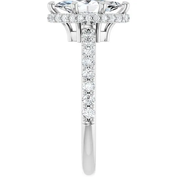 Hidden Halo-Style Engagement Ring Image 4 Don's Jewelry & Design Washington, IA