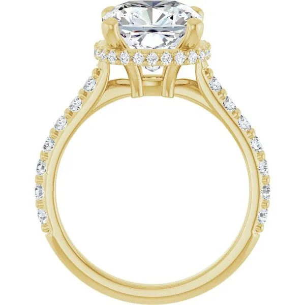 Hidden Halo-Style Engagement Ring Image 2 Don's Jewelry & Design Washington, IA