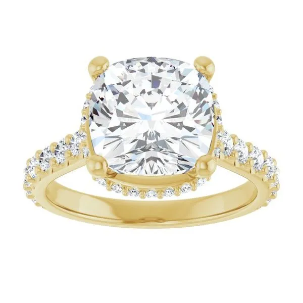 Hidden Halo-Style Engagement Ring Image 3 Don's Jewelry & Design Washington, IA