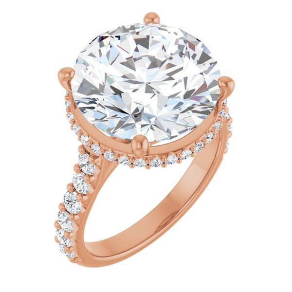 Hidden Halo-Style Engagement Ring