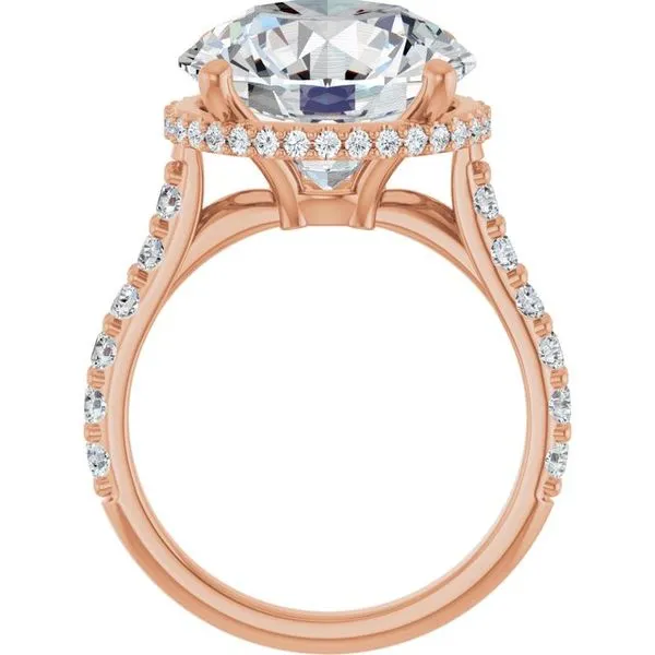 Hidden Halo-Style Engagement Ring Image 2 Raleigh Diamond Fine Jewelry Raleigh, NC