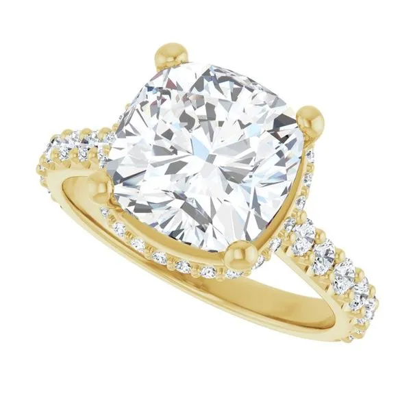 Hidden Halo-Style Engagement Ring Image 5 J. West Jewelers Round Rock, TX