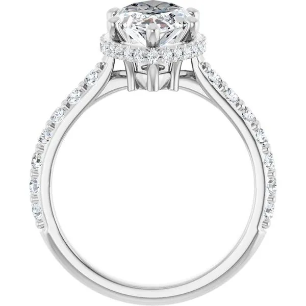 Hidden Halo-Style Engagement Ring Image 2 Vulcan's Forge LLC KANSAS CITY, MO