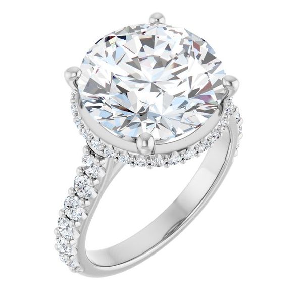 Hidden Halo-Style Engagement Ring