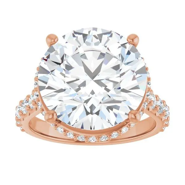 Hidden Halo-Style Engagement Ring Image 3 Don's Jewelry & Design Washington, IA