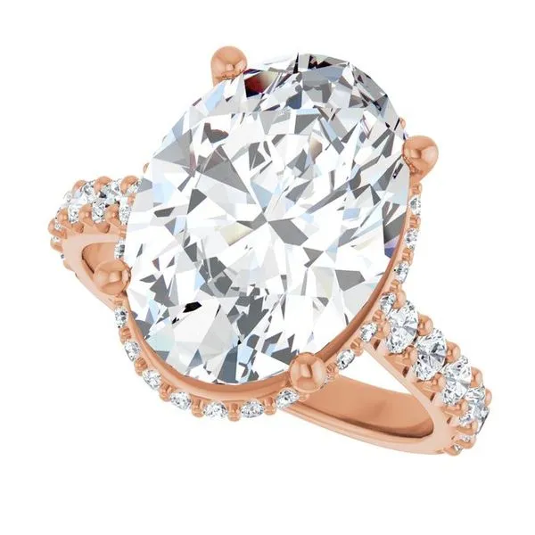 Hidden Halo-Style Engagement Ring Image 5 Futer Bros Jewelers York, PA