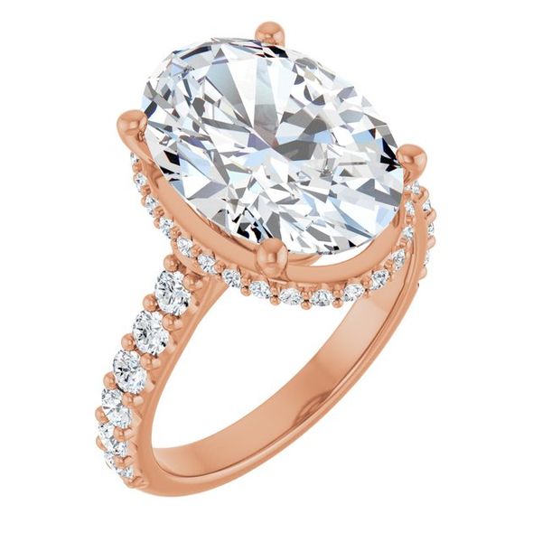 Hidden Halo-Style Engagement Ring