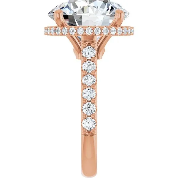 Hidden Halo-Style Engagement Ring Image 4 Don's Jewelry & Design Washington, IA