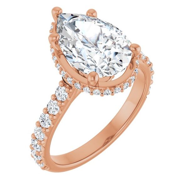 Hidden Halo-Style Engagement Ring