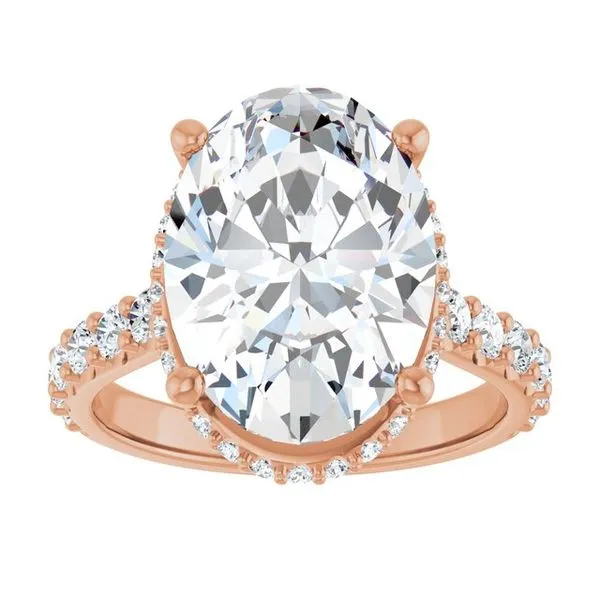 Hidden Halo-Style Engagement Ring Image 3 Austin's Fine Diamonds & Jewelry Lyndhurst, NJ