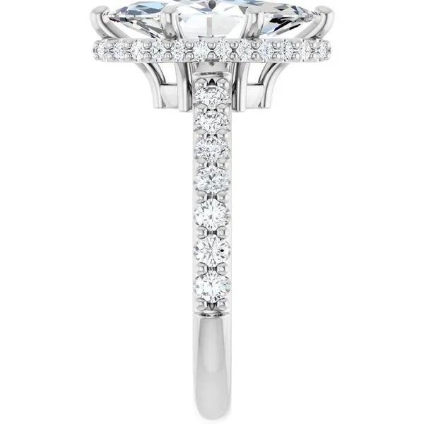 Hidden Halo-Style Engagement Ring Image 4 Vulcan's Forge LLC KANSAS CITY, MO