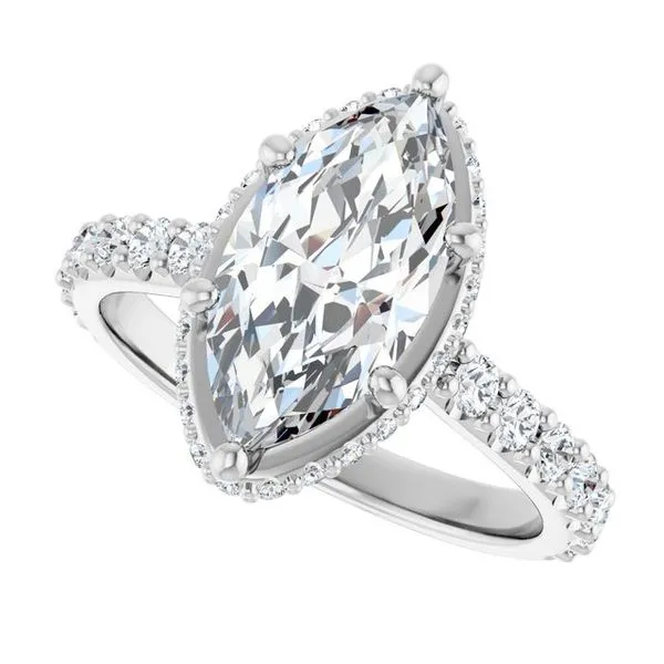 Hidden Halo-Style Engagement Ring Image 5 Morin Jewelers Southbridge, MA