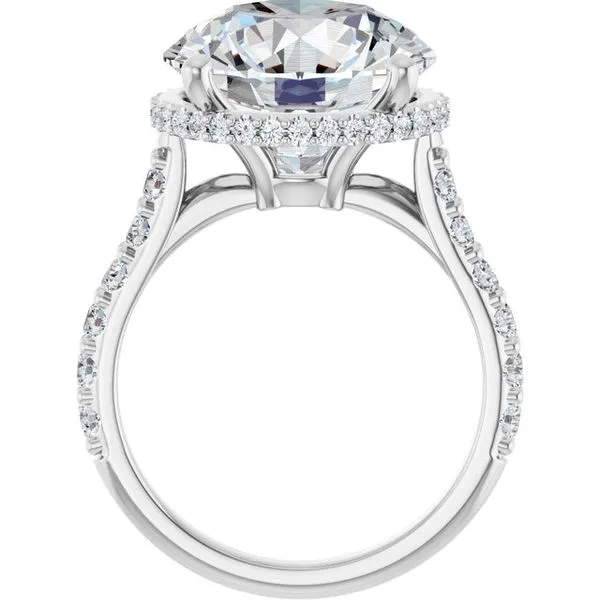 Hidden Halo-Style Engagement Ring Image 2 J. West Jewelers Round Rock, TX
