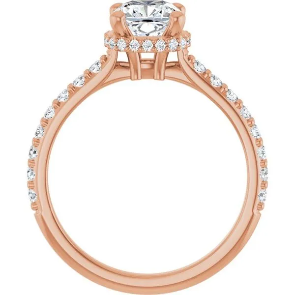 Hidden Halo-Style Engagement Ring Image 2 Vulcan's Forge LLC KANSAS CITY, MO