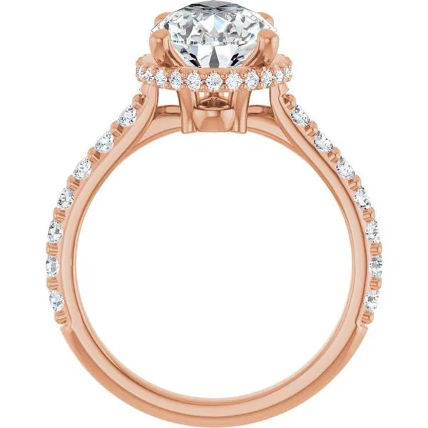 Hidden Halo-Style Engagement Ring Image 2 Hudson Valley Goldsmith New Paltz, NY